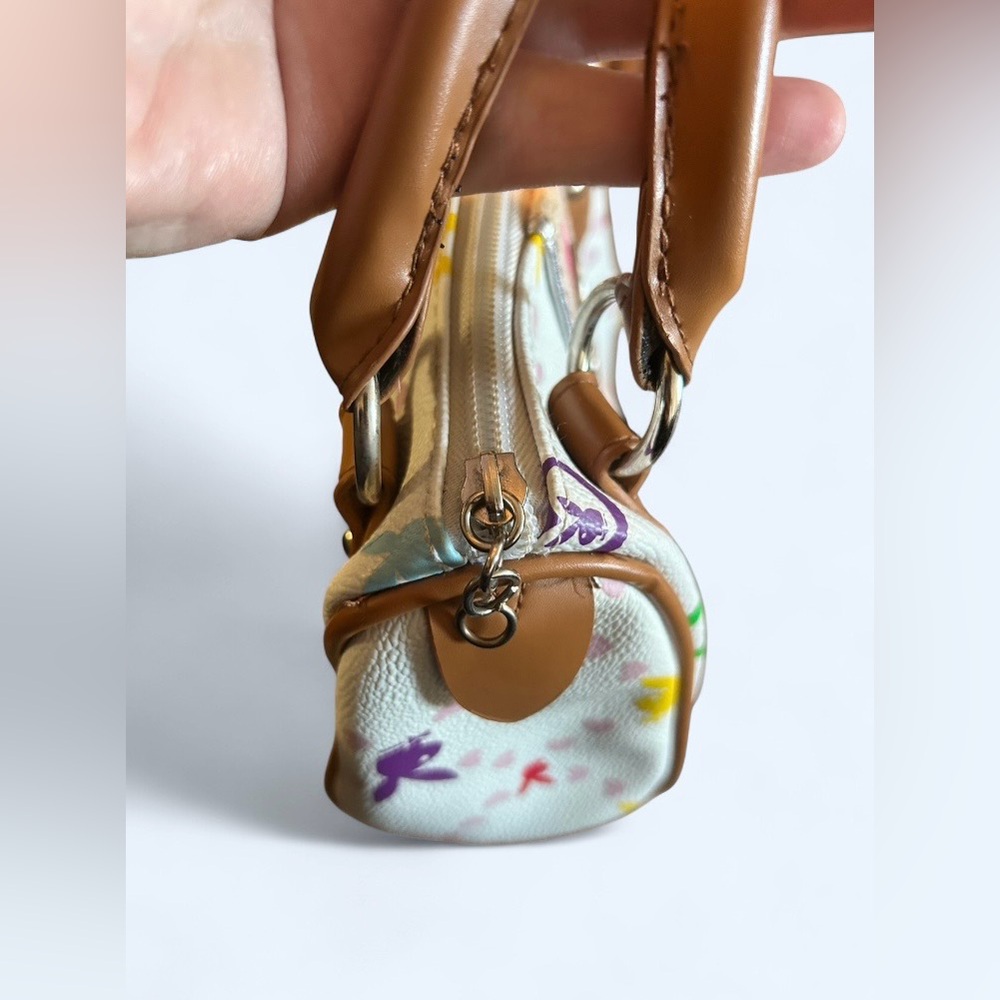 Playboy Mini Satchel Bag Bunny Print White Multicolor Y2K Small Handbag - Picture 3 of 8